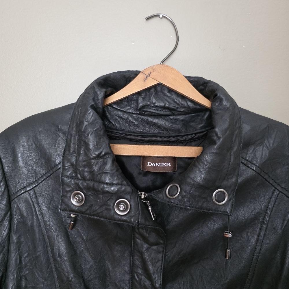 DANIER | Vintage 90s Black Leather Thinsulate Lined Jacket – Women’s XL - Picture 7 of 11
